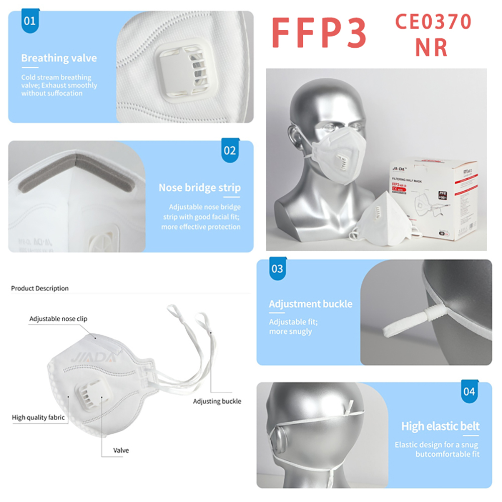 20pcs/box FFP3 NR Folding Mask - Anti Pollution Mask recension och pris