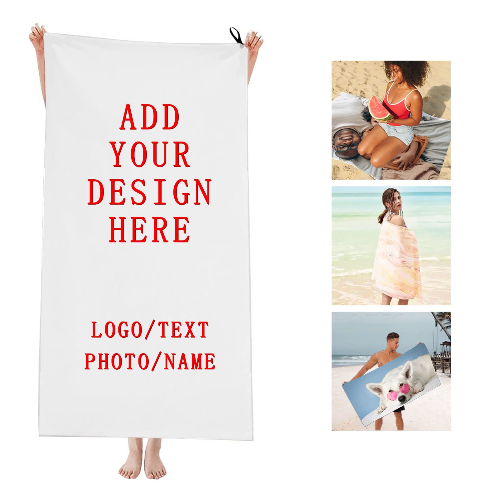 Custom Beach Towels with Your  - Cloth Face Mask Washable recension och pris