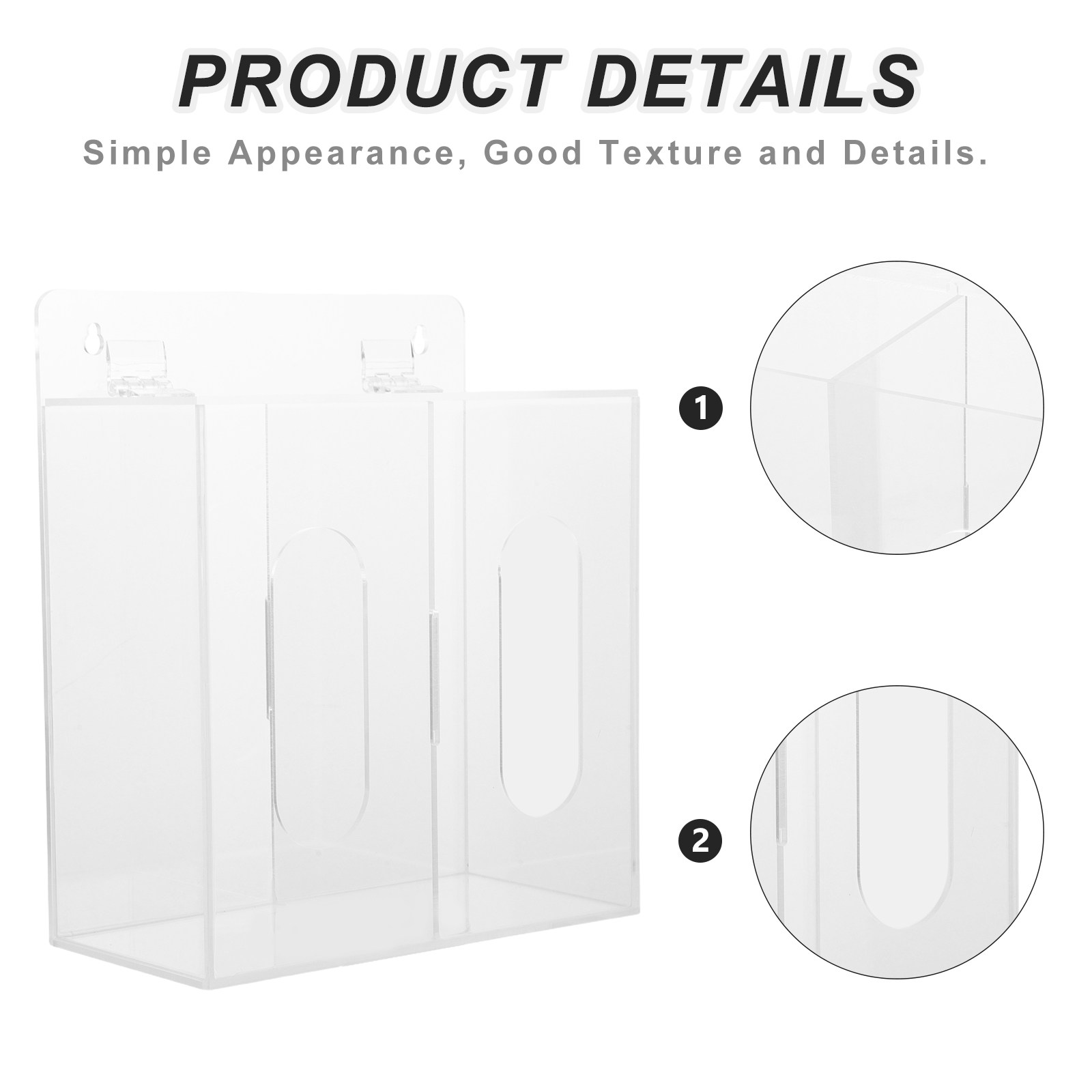 Clear Acrylic Mask Storage Box - Face Mask Storage Box recension och pris