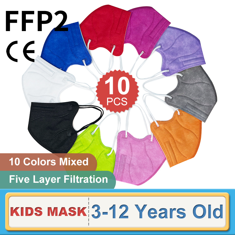 10PCS Children FFP2 Face Mask  - Kids Face Mask recension och pris