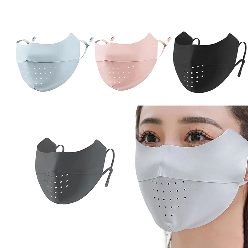 Ice Silk Face Mask UV Sun Prot - Sports Mask Breathable recension och pris